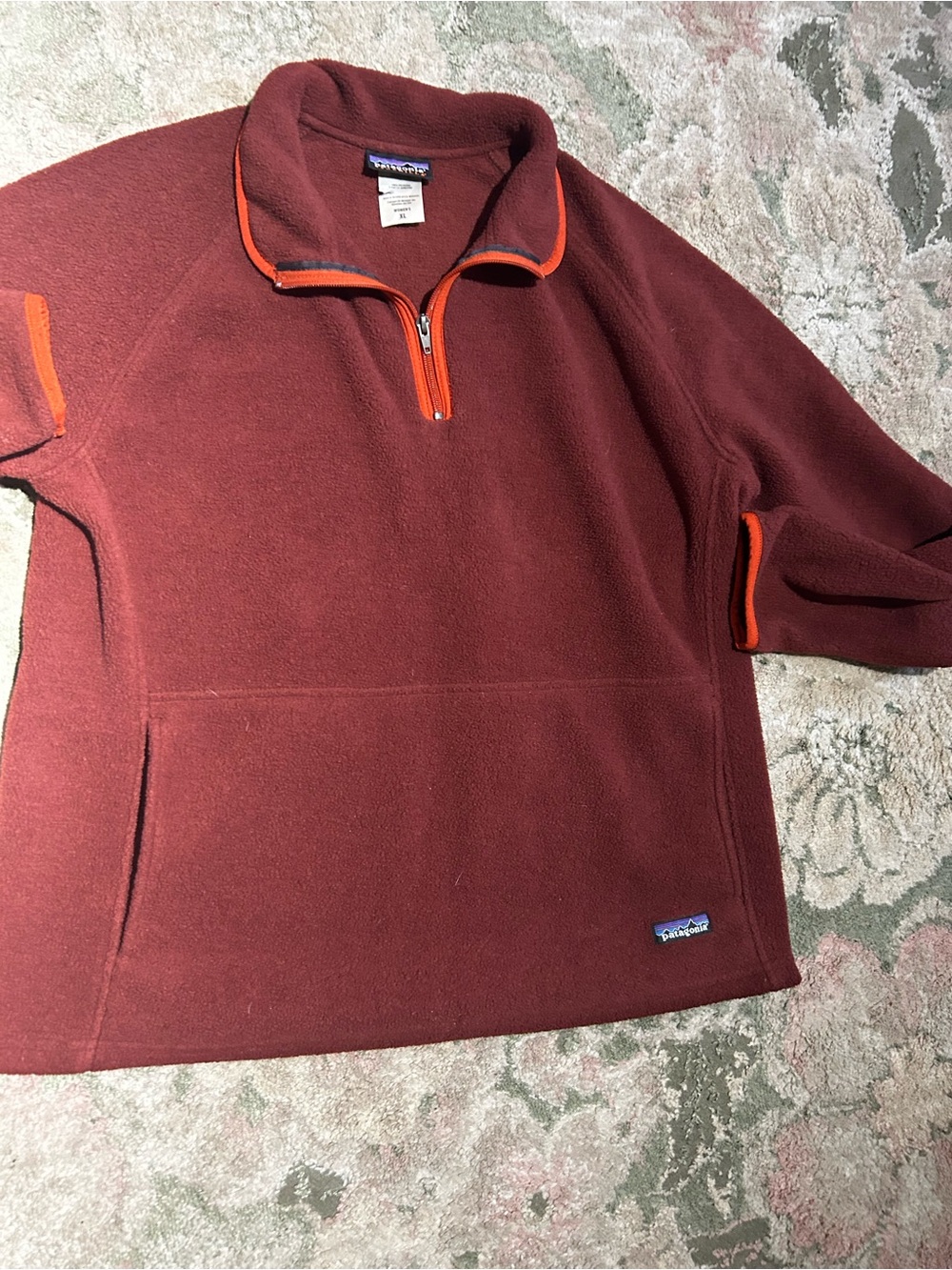 Patagonia women’s  Maroon Quarter-Zip Fleece Pullover